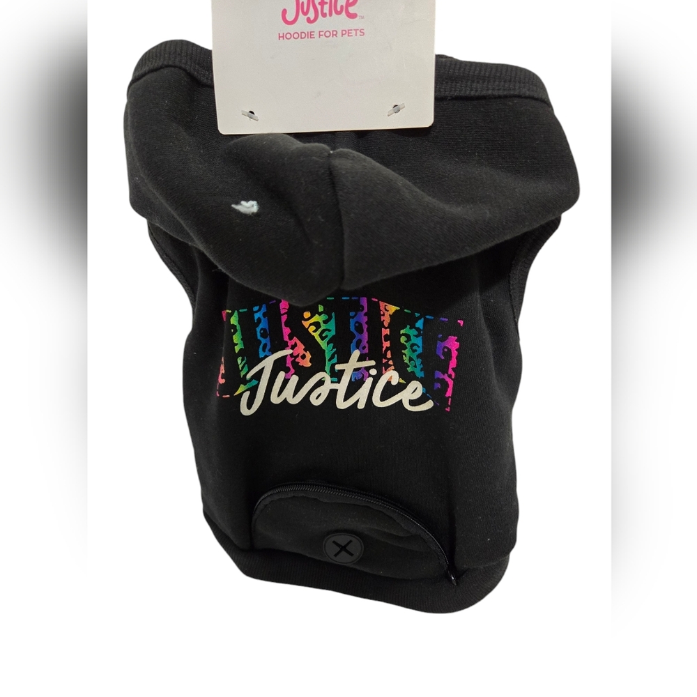``P25794 - NWT Justice Pet Hoody (Black)